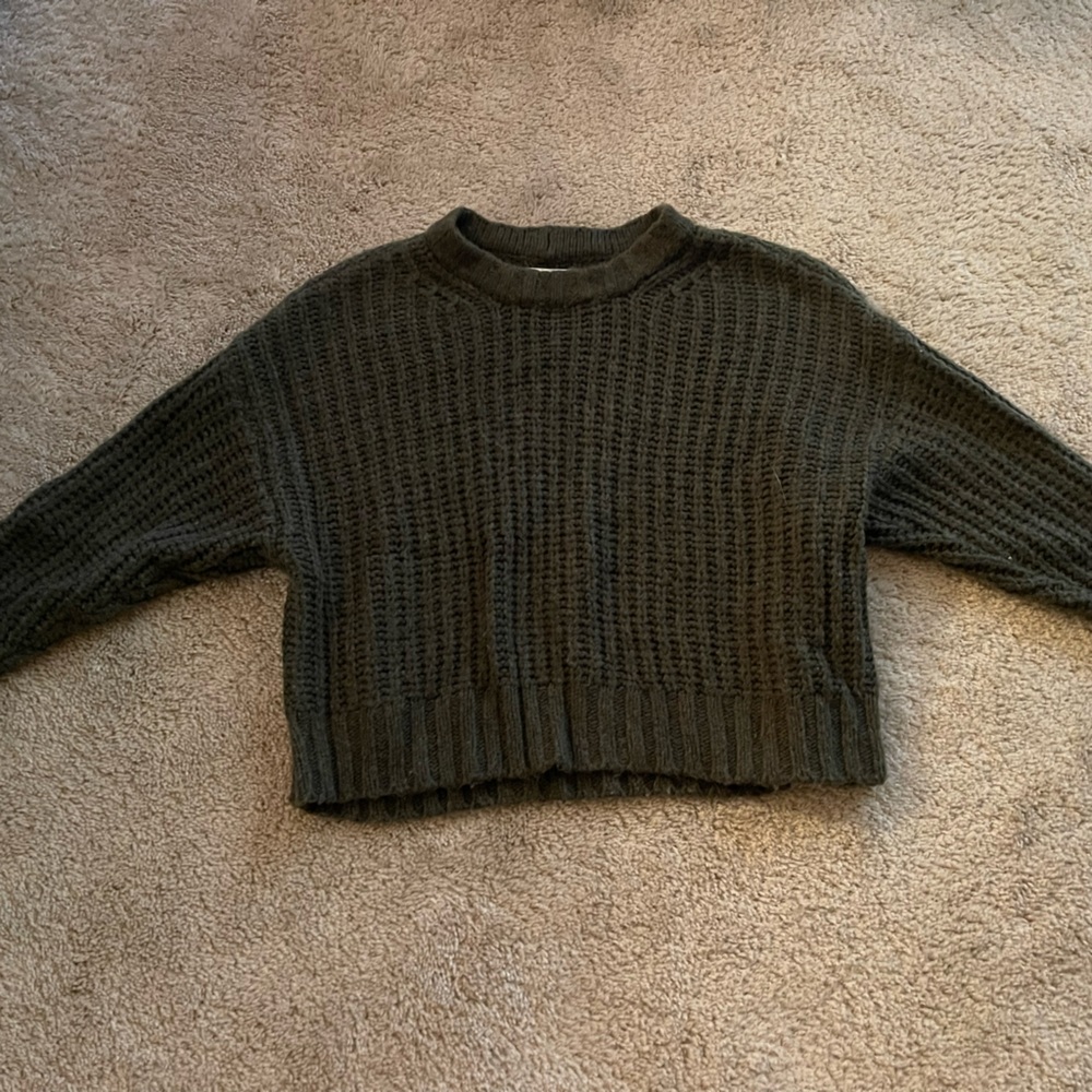 American Eagle green knit sweater